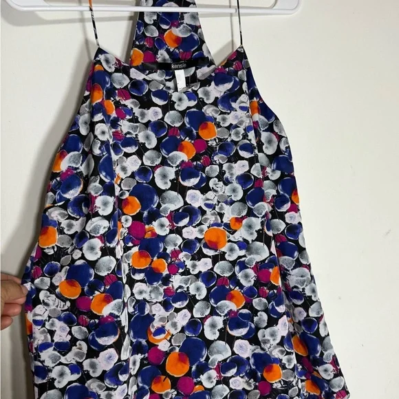 Kensie Multicolor Abstract Sleeveless Top - Picture 4 of 5